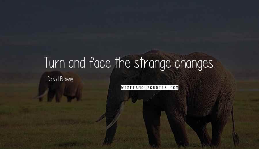 David Bowie Quotes: Turn and face the strange changes.