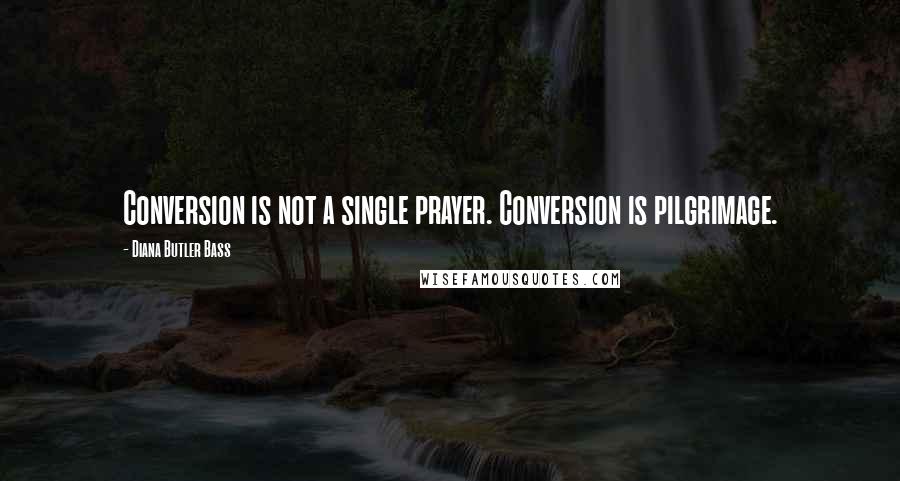 Diana Butler Bass Quotes: Conversion is not a single prayer. Conversion is pilgrimage.