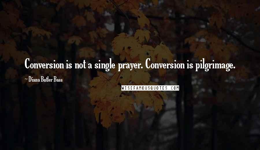 Diana Butler Bass Quotes: Conversion is not a single prayer. Conversion is pilgrimage.