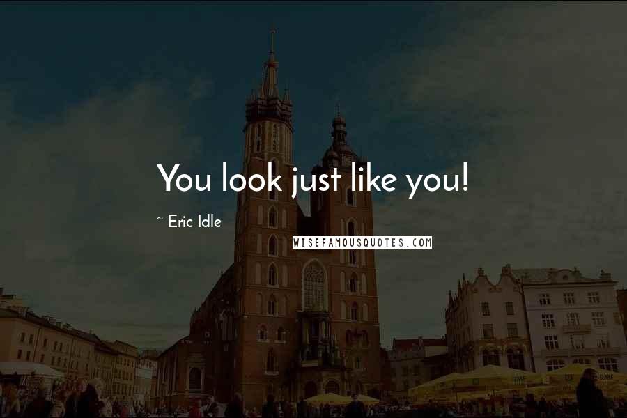 Eric Idle Quotes: You look just like you!