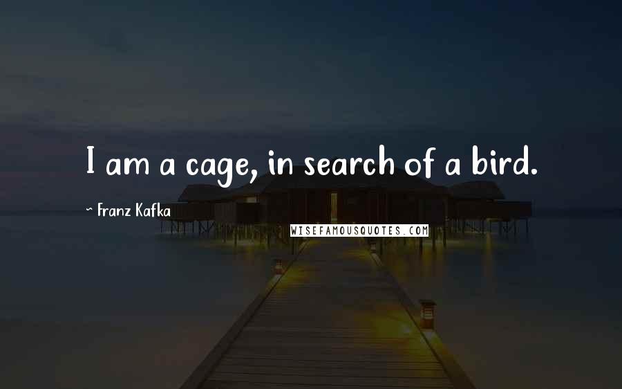 Franz Kafka Quotes: I am a cage, in search of a bird.