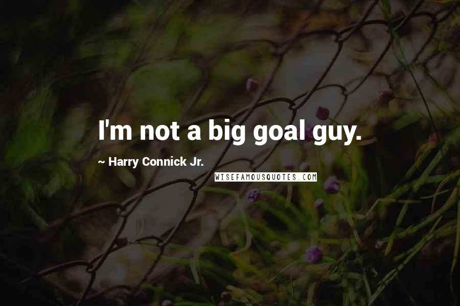 Harry Connick Jr. Quotes: I'm not a big goal guy.