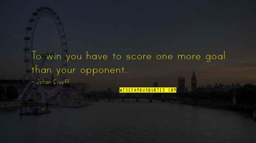 1255 Angel Quotes By Johan Cruyff: To win you have to score one more