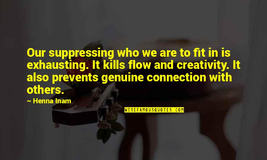 1765 Form Quotes By Henna Inam: Our suppressing who we are to fit in