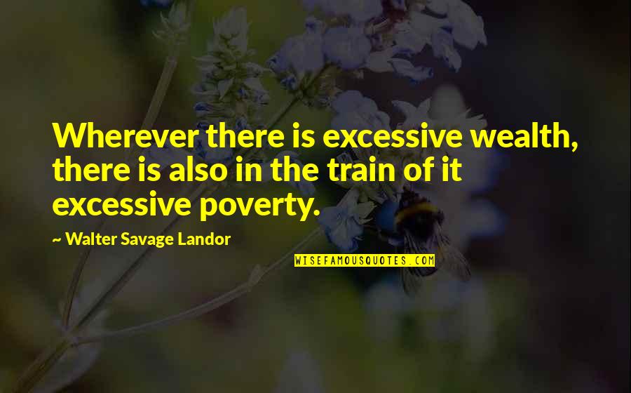 1984 Ulcer Quotes By Walter Savage Landor: Wherever there is excessive wealth, there is also