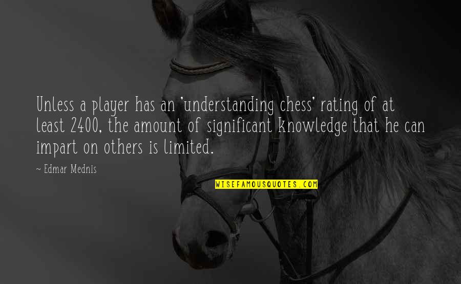 240*320 Quotes By Edmar Mednis: Unless a player has an 'understanding chess' rating