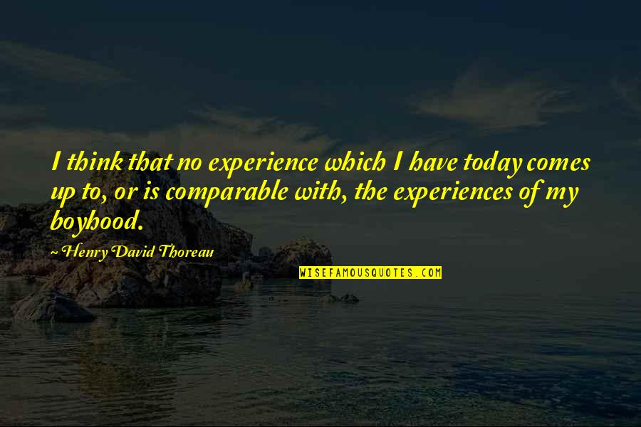 35th Year Anniversary Quotes By Henry David Thoreau: I think that no experience which I have