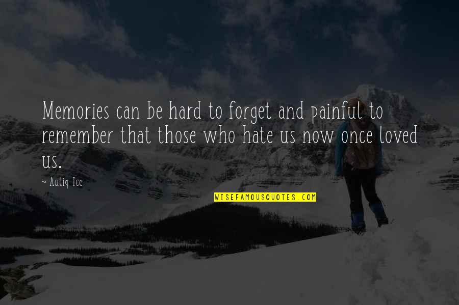 3in1 Quotes By Auliq Ice: Memories can be hard to forget and painful