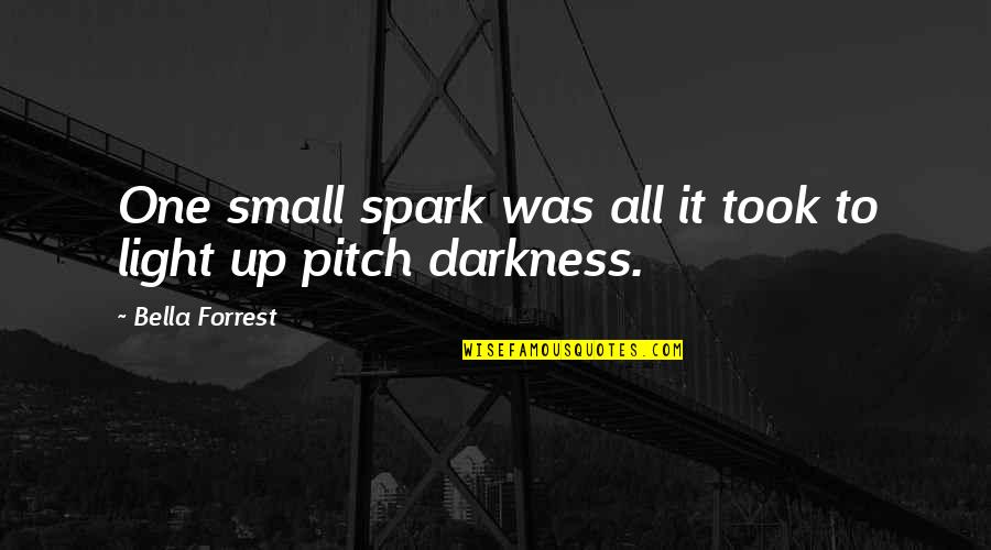 620 Am Portland Quotes By Bella Forrest: One small spark was all it took to