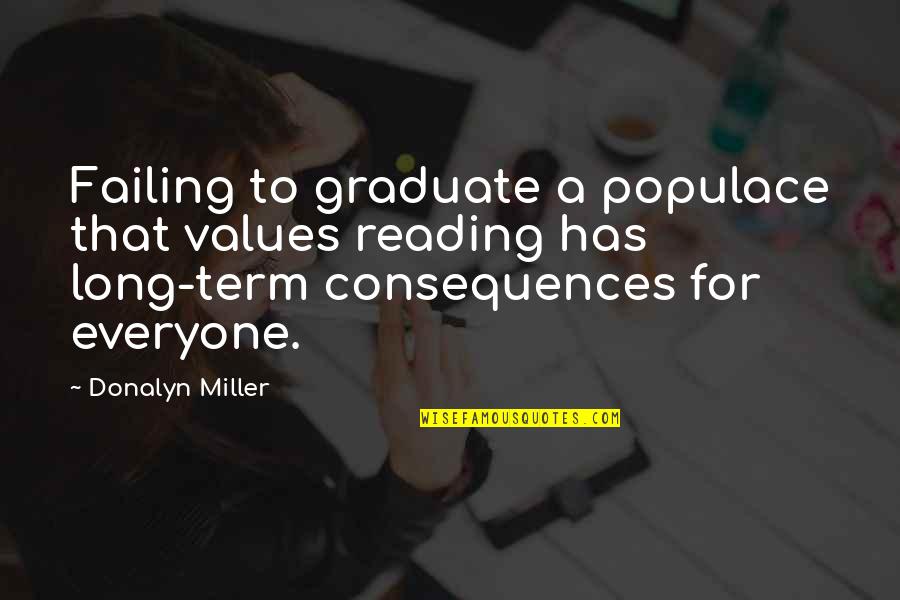 6th Sense Quotes By Donalyn Miller: Failing to graduate a populace that values reading