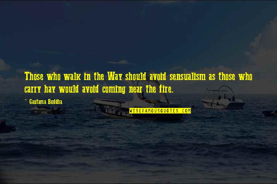 A 1 Fire Quotes By Gautama Buddha: Those who walk in the Way should avoid