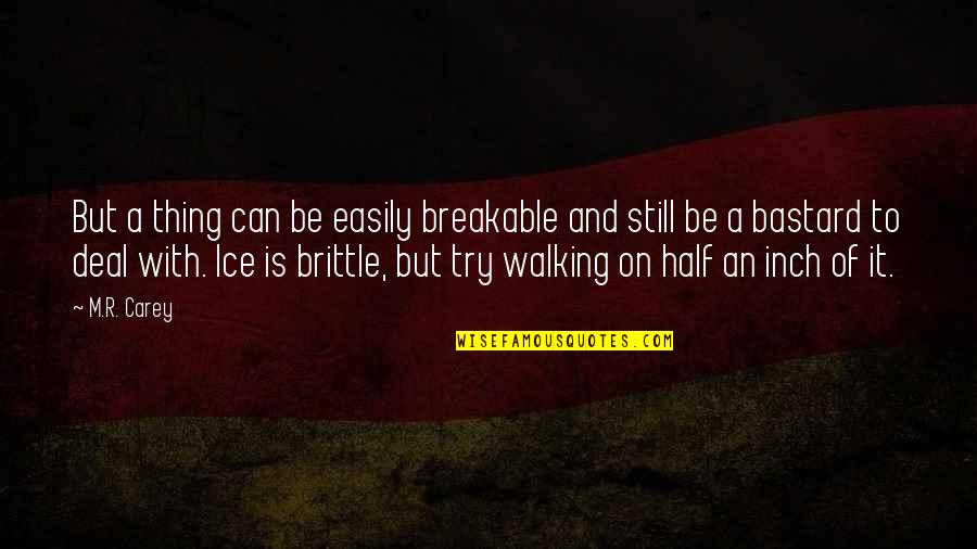 A.a.r.m Quotes By M.R. Carey: But a thing can be easily breakable and