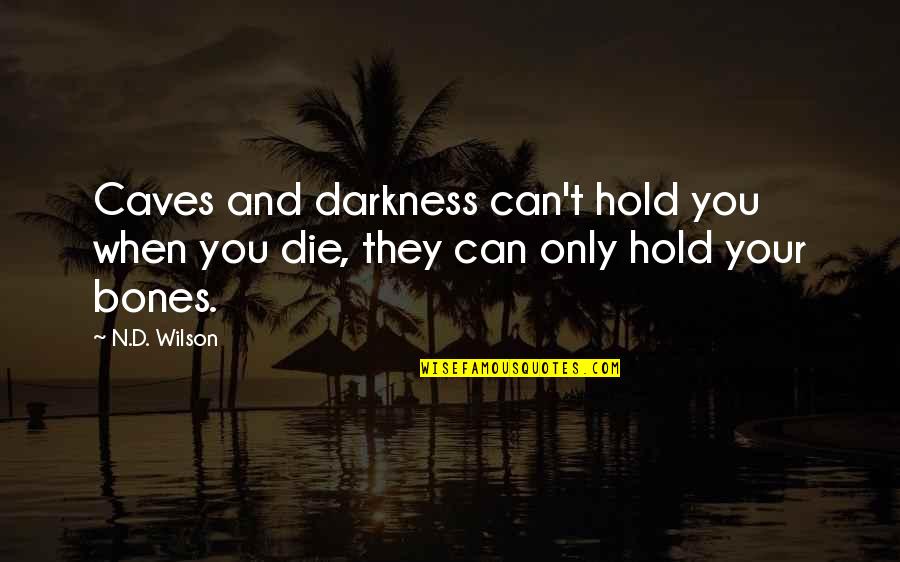 A Girl And Boy Friendship Quotes By N.D. Wilson: Caves and darkness can't hold you when you