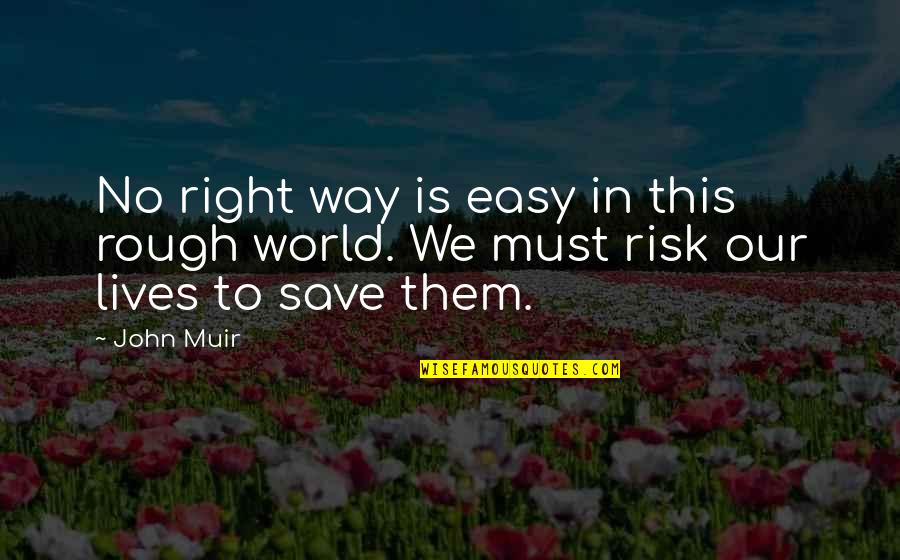 A2 English Literature Wuthering Heights Quotes By John Muir: No right way is easy in this rough