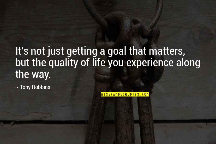 Aamer Rahman Quotes By Tony Robbins: It's not just getting a goal that matters,