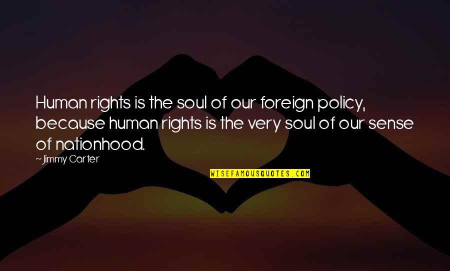 Aasheim Rorheim Quotes By Jimmy Carter: Human rights is the soul of our foreign