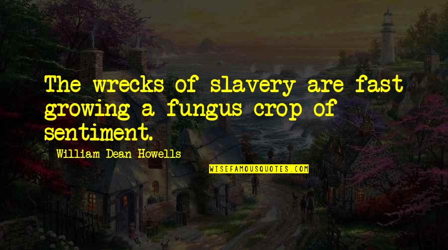 Abazadze Manana Quotes By William Dean Howells: The wrecks of slavery are fast growing a