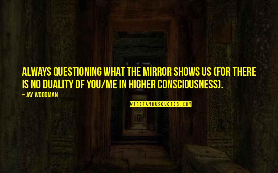 Abdelmounaim Al Quotes By Jay Woodman: Always questioning what the mirror shows us (for