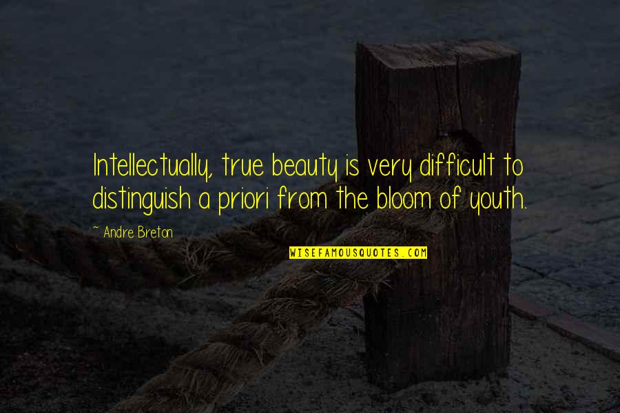 Abdon Rodriguez Quotes By Andre Breton: Intellectually, true beauty is very difficult to distinguish