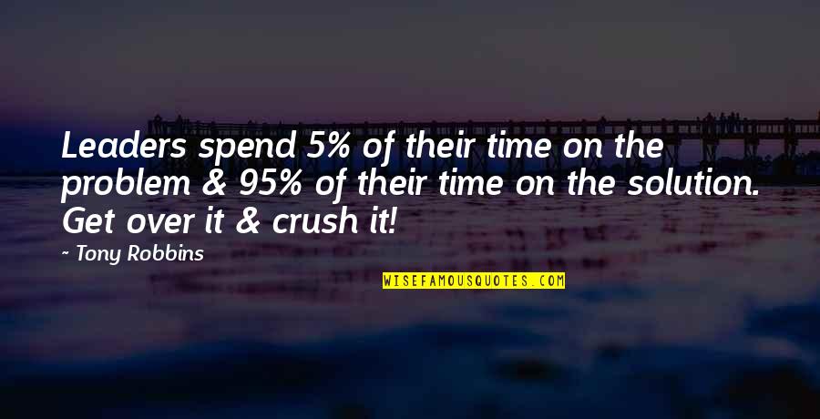 Abkarovics Quotes By Tony Robbins: Leaders spend 5% of their time on the