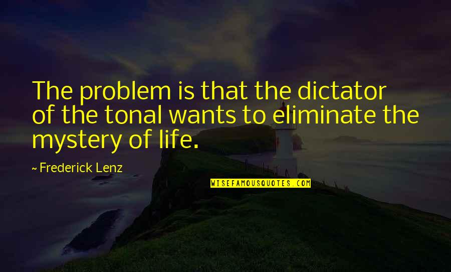 Abramson Labor Quotes By Frederick Lenz: The problem is that the dictator of the