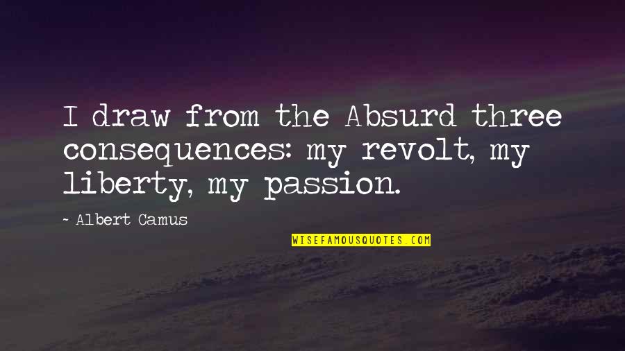 Absurd Quotes By Albert Camus: I draw from the Absurd three consequences: my