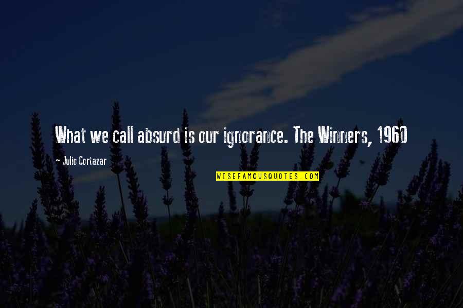 Absurd Quotes By Julio Cortazar: What we call absurd is our ignorance. The