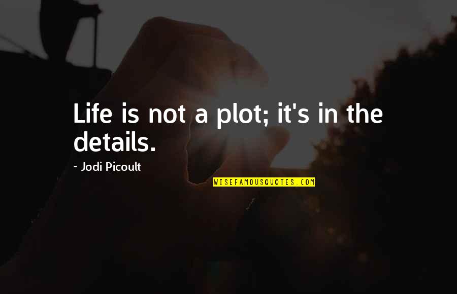 Abu Shanab Movie Quotes By Jodi Picoult: Life is not a plot; it's in the