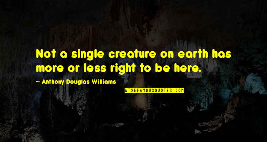 Abuse Of Power In The Crucible Quotes By Anthony Douglas Williams: Not a single creature on earth has more