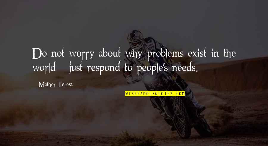 Abuzeid Law Quotes By Mother Teresa: Do not worry about why problems exist in