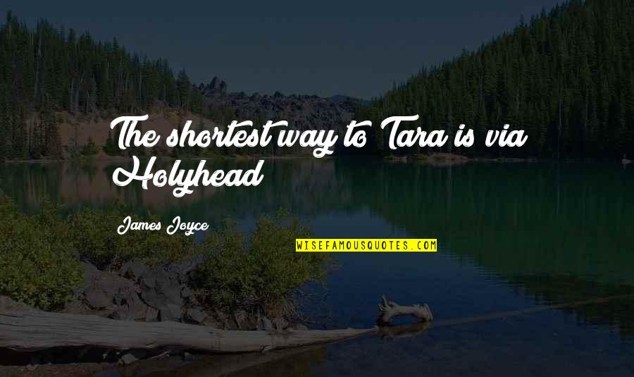 Accordionlike Quotes By James Joyce: The shortest way to Tara is via Holyhead