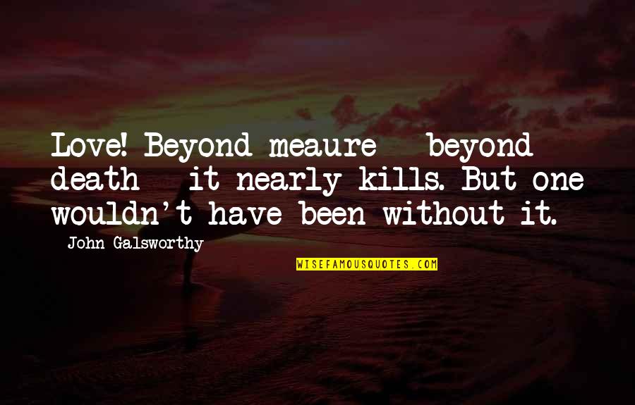 Admiral Fisher Quotes By John Galsworthy: Love! Beyond meaure - beyond death - it