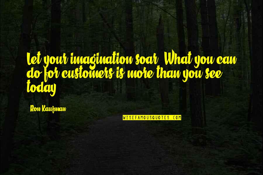 Affectivity Psychology Quotes By Ron Kaufman: Let your imagination soar. What you can do