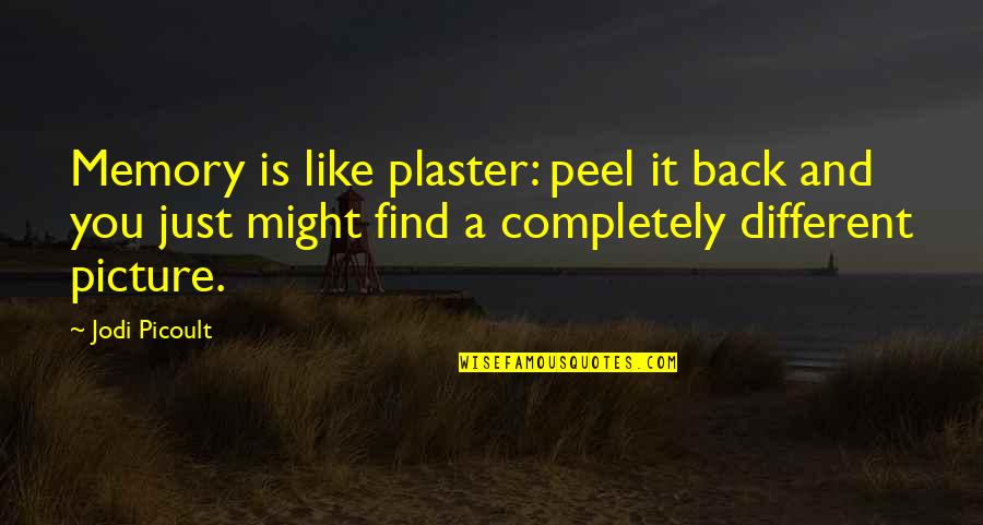 Afikpo Culture Quotes By Jodi Picoult: Memory is like plaster: peel it back and