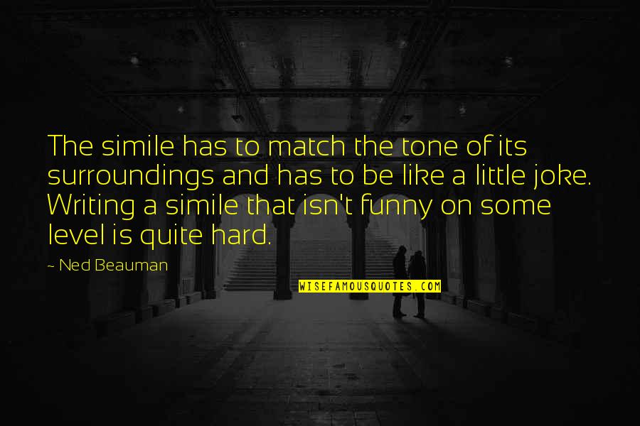 After Party Thanks Quotes By Ned Beauman: The simile has to match the tone of