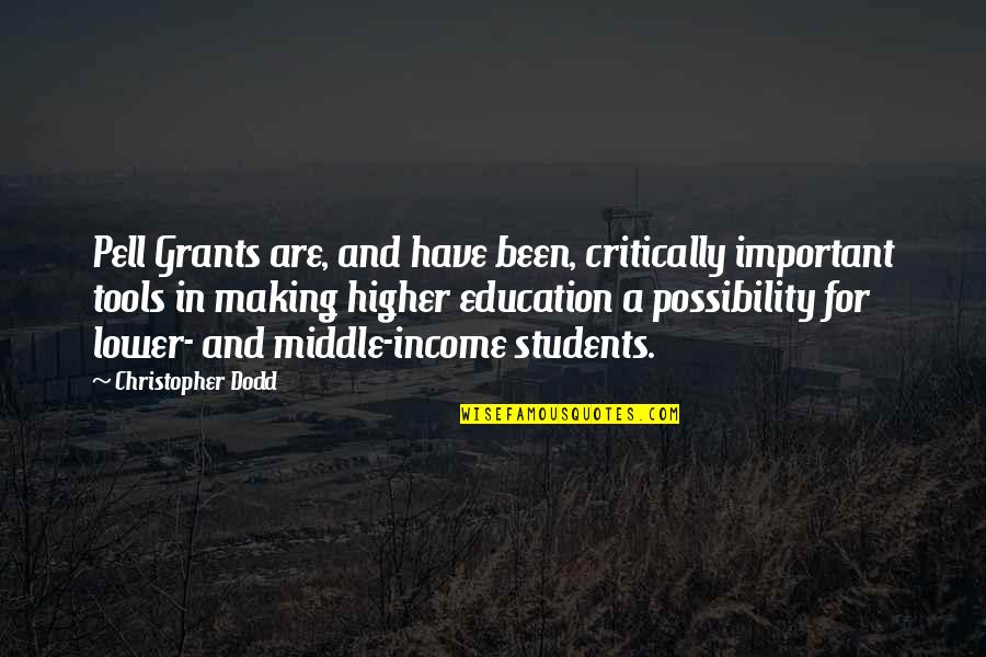 Agresiva Y Quotes By Christopher Dodd: Pell Grants are, and have been, critically important