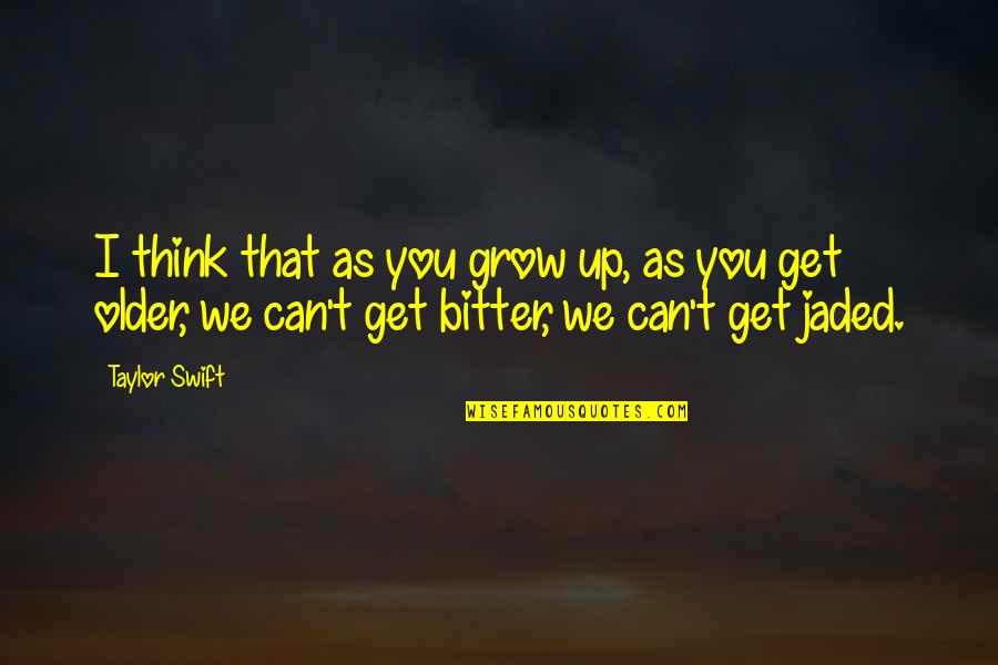 Albada Garnacha Quotes By Taylor Swift: I think that as you grow up, as