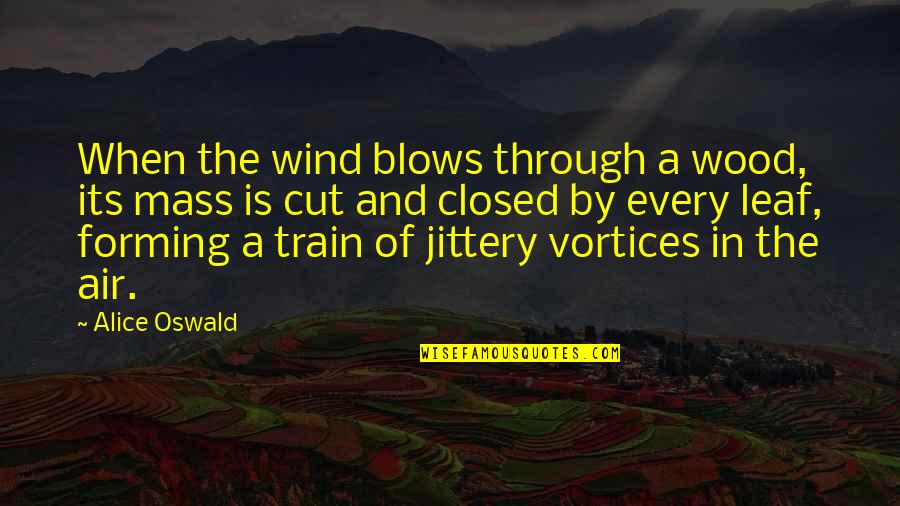 Alice In Quotes By Alice Oswald: When the wind blows through a wood, its