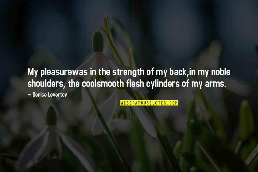 Alienation In The Catcher In The Rye Quotes By Denise Levertov: My pleasurewas in the strength of my back,in