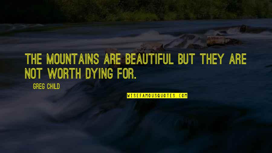 Alisha Dushku Quotes By Greg Child: The mountains are beautiful but they are not