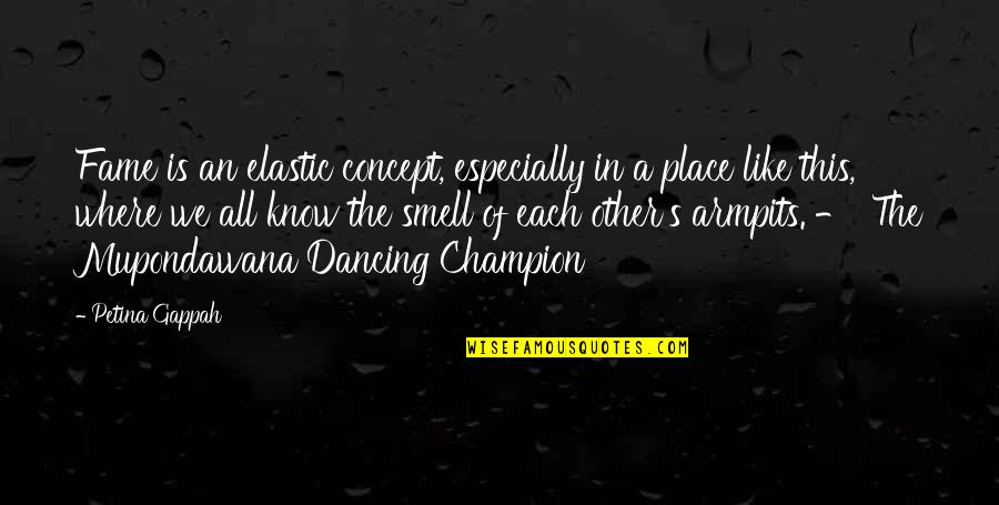 All Champion Quotes By Petina Gappah: Fame is an elastic concept, especially in a