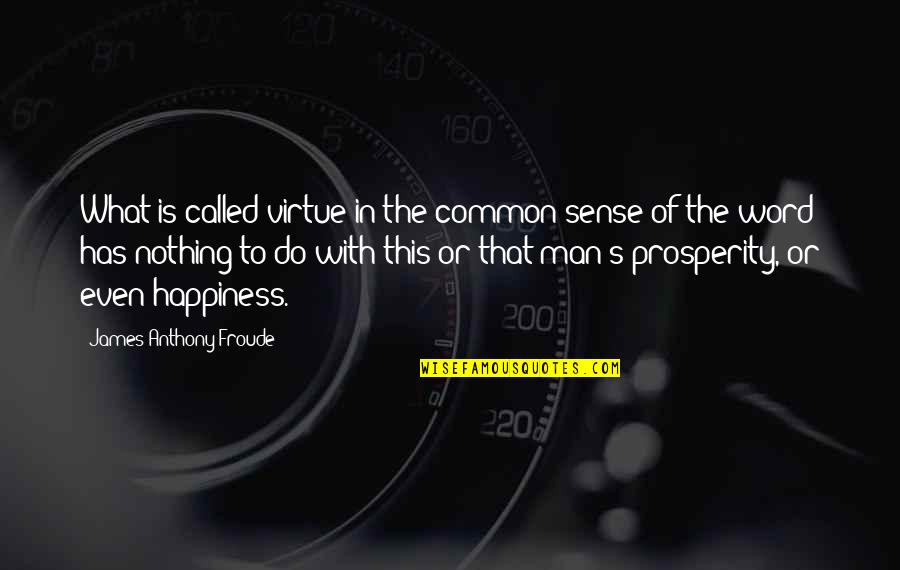 Alton Fitzgerald White Quotes By James Anthony Froude: What is called virtue in the common sense