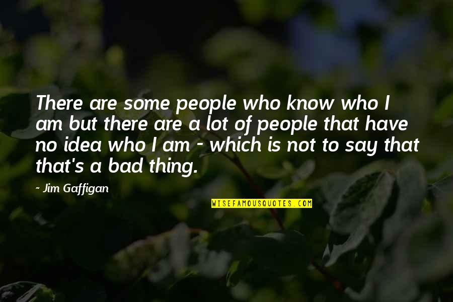 Am I That Bad Quotes By Jim Gaffigan: There are some people who know who I