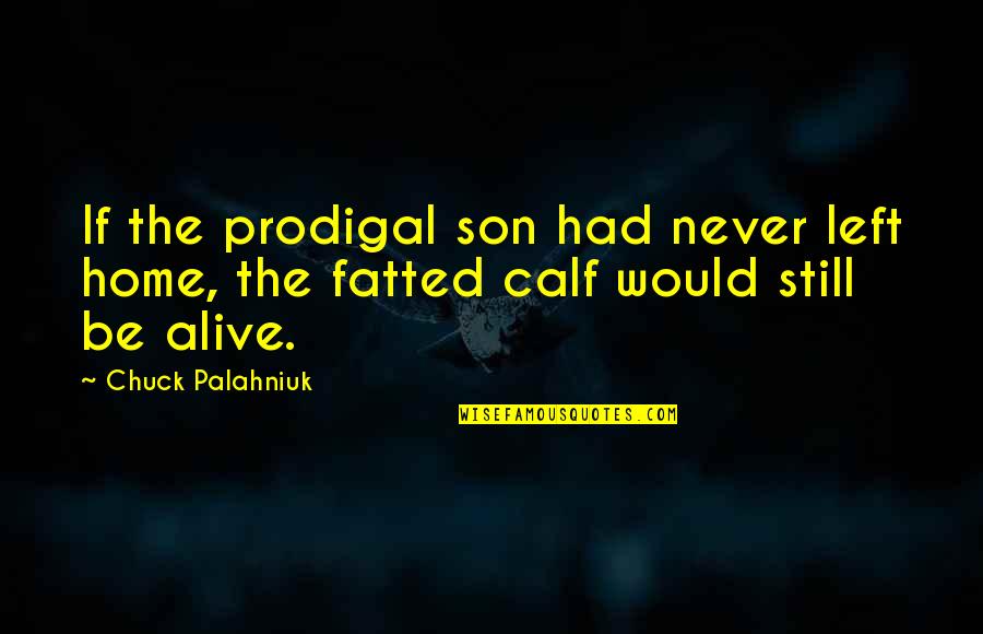 Amb Stock Quotes By Chuck Palahniuk: If the prodigal son had never left home,