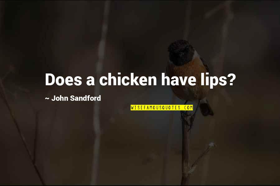 Amerigas Stock Quotes By John Sandford: Does a chicken have lips?