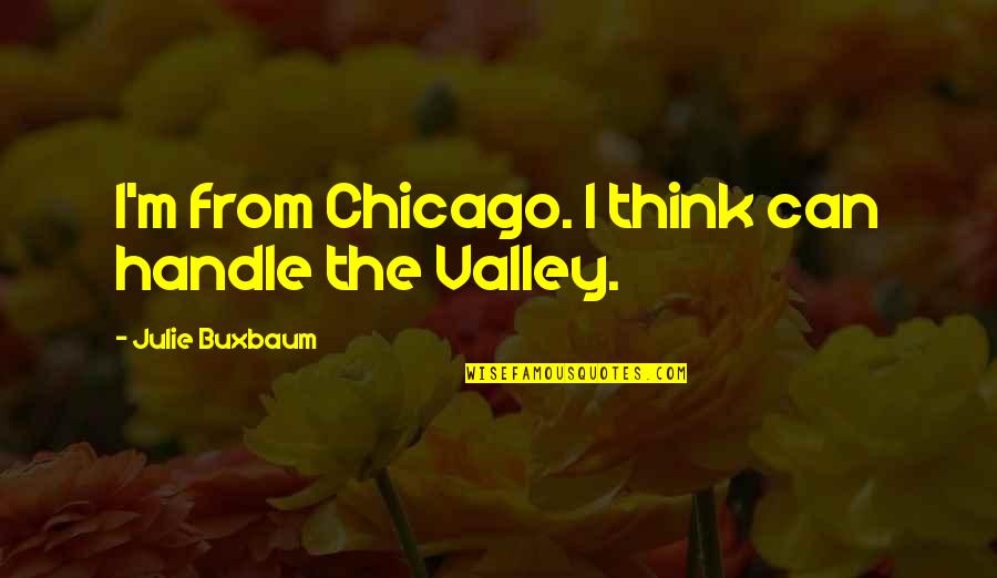 Amorfo Significado Quotes By Julie Buxbaum: I'm from Chicago. I think can handle the