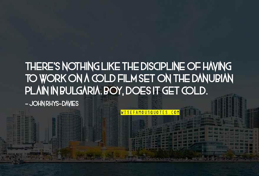 Ananian Serge Quotes By John Rhys-Davies: There's nothing like the discipline of having to