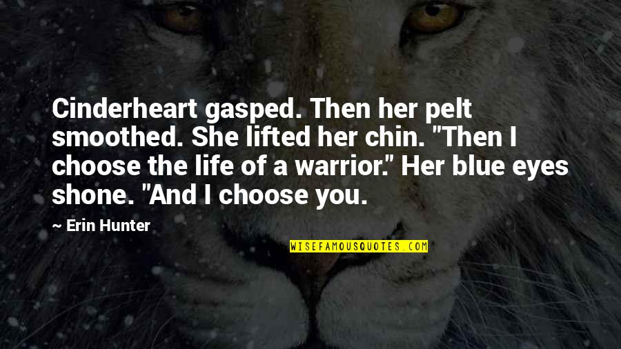 And I'd Choose You Quotes By Erin Hunter: Cinderheart gasped. Then her pelt smoothed. She lifted