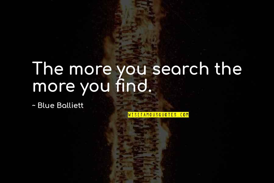 Aneurysm Of The Aorta Quotes By Blue Balliett: The more you search the more you find.