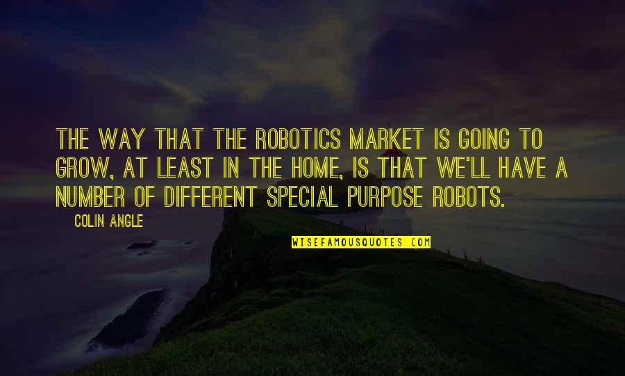 Angle Quotes By Colin Angle: The way that the robotics market is going